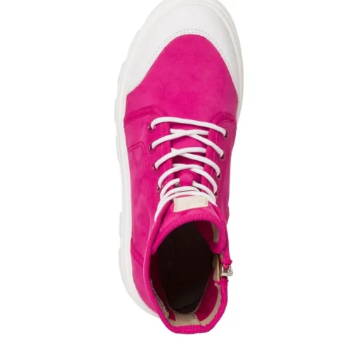 Tamaris Stiefelette Sommer- Boots TOUCHit- Fußbett derbe Sohle fuxia, white leather  S13  1-1-25406-20