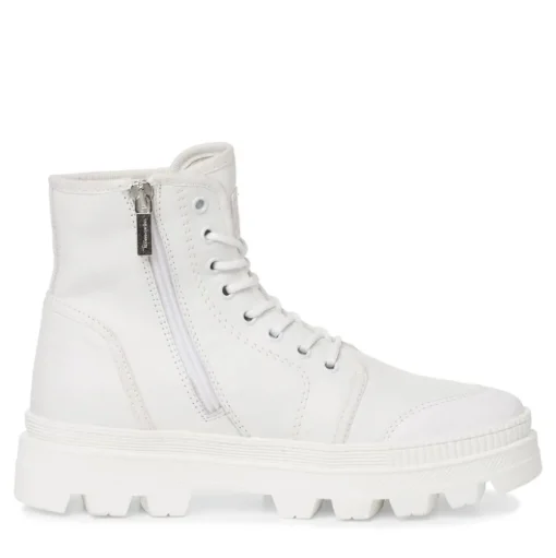 Tamaris Stiefelette Sommer- Boots TOUCHit- Fußbett derbe Sohle fuxia, white leather  S13  1-1-25406-20