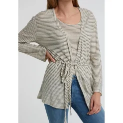 YAYA Cardigan Leinenmix 101973-013
